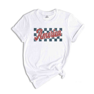 Vintage America T-Shirt, 4th Of July Outfit, Cute America Shirt, Vintage Fourth Of July Shirt, Patriotic Gifts