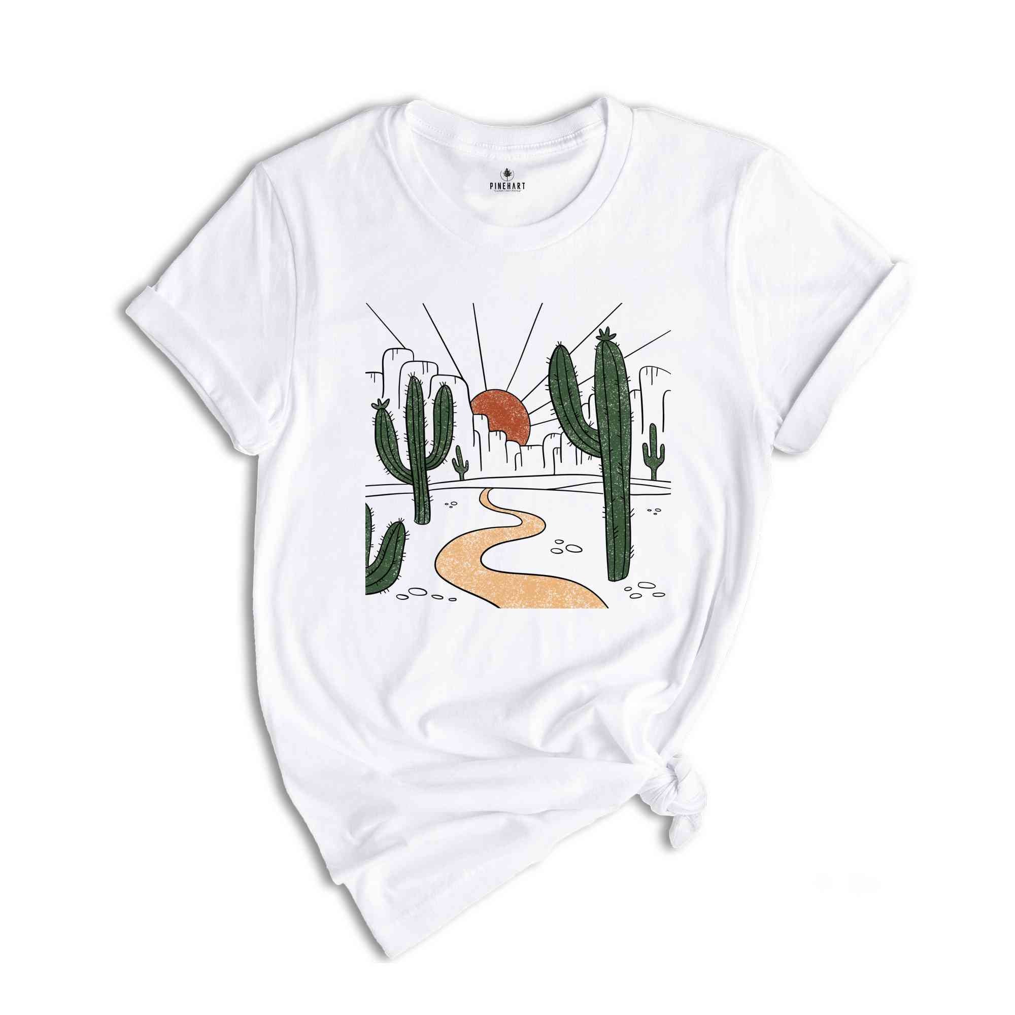 Desert Sunset T-Shirt, Desert Shirt, Cactus Tee, Country Desert Shirt, Adventure Lovers Apparel, Travel Tee