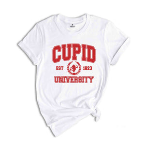 Cupid University Shirt, Valentine Shirt, Funny Valentine's Day, Valentine's Day Shirt, Cupid Vibes, Retro Valentine