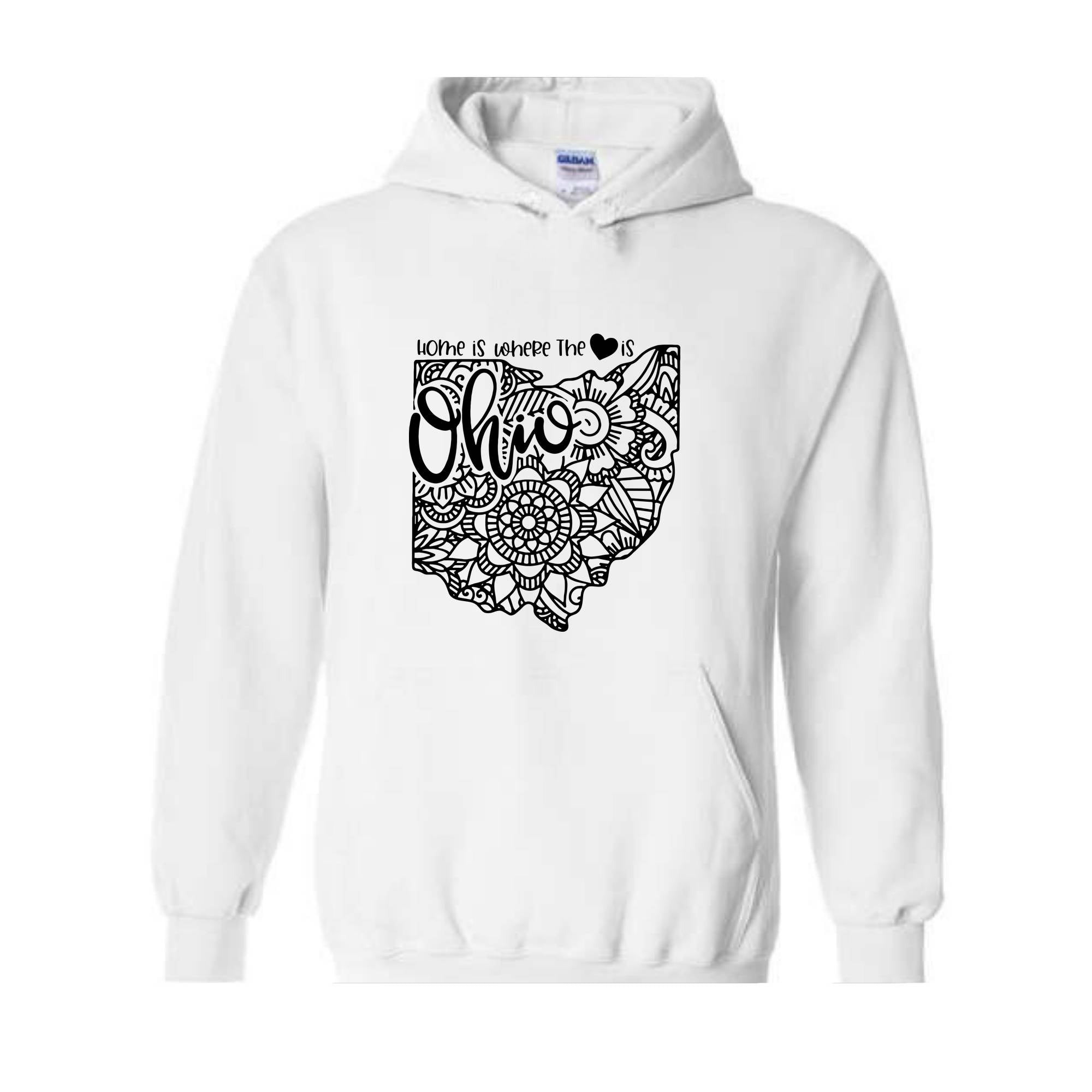 Ohio State Shirt, Ohio State Map Sweatshirt, Ohio Travel Gifts, Ohio State Home Hoodie, Ohio Apparel, Ohio Hoodie, Ohio Lover Gift