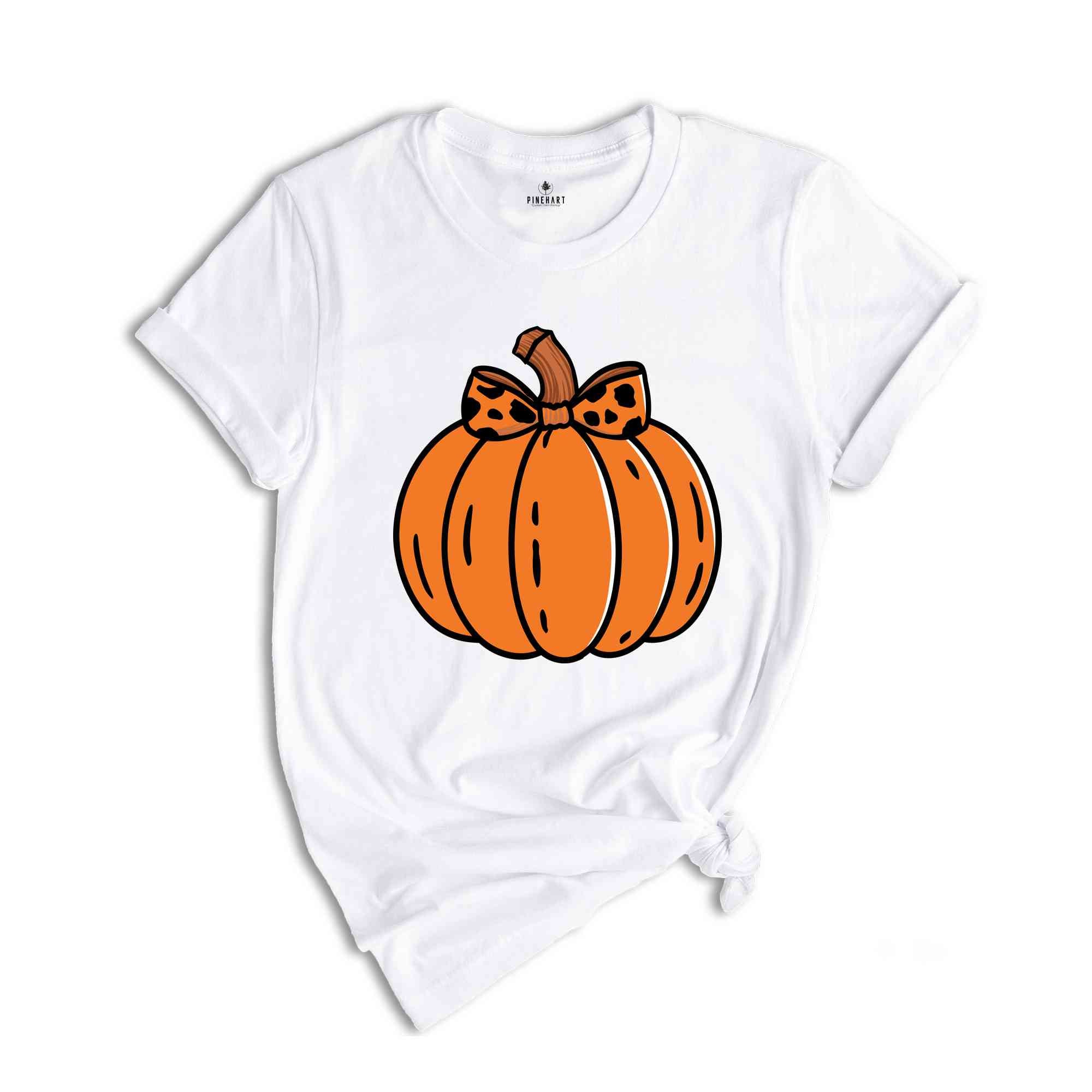 Halloween Pumpkin Shirt, Retro Halloween Shirt, Coquette Halloween Shirt, Pink Pumpkin Shirt, Pumpkin Coquette Bow Shirt, Ghost Shirt