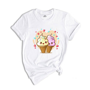 Valentines Day Ice Cream Shirt, Cute Couple T-shirt, Valentines Day Gift, Funny Ice Cream Tee, Cute Girlfriend Gift