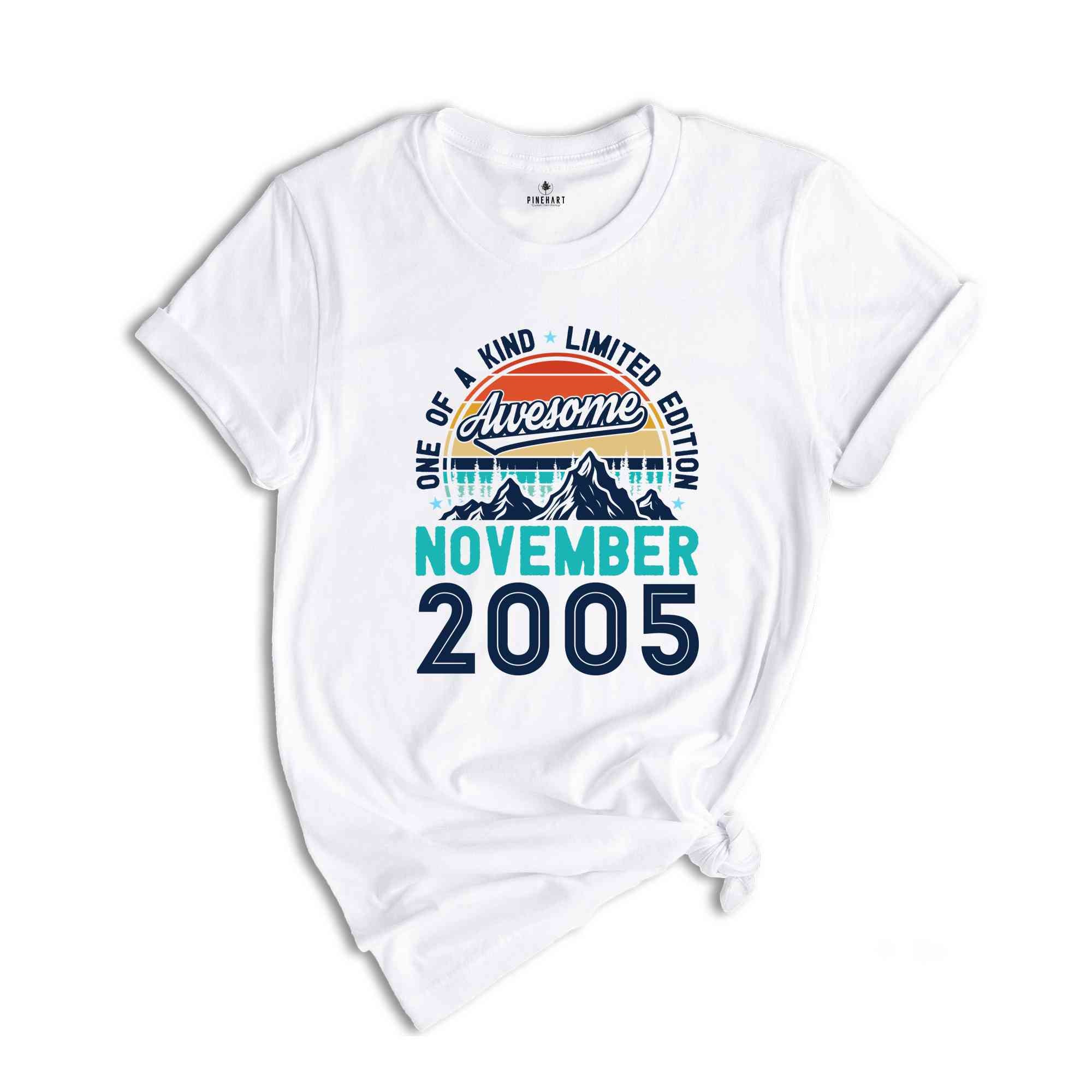 One Of A Kind Limited Edition Birthday 2005 Shirt, 19 Years Old Shirt, Birthday Party Shirt, Birthday Shirt, Family Birthday Party