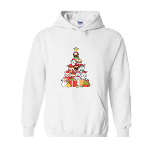 Dogs Christmas Tree Hoodie, Xmas Dogs Lights Hoodie, Cute Dog Hoodie, Dog Lover Gifts, Christmas Dogs Sweater