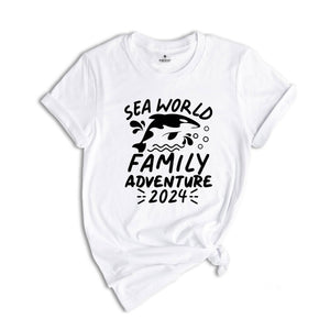 Sea World Family Adventure Tee, Sea World Matching Shirts, Sea World Trip 2024, Family Sea World Trip, Family 2024 Trip Tee, Vacation Shirt