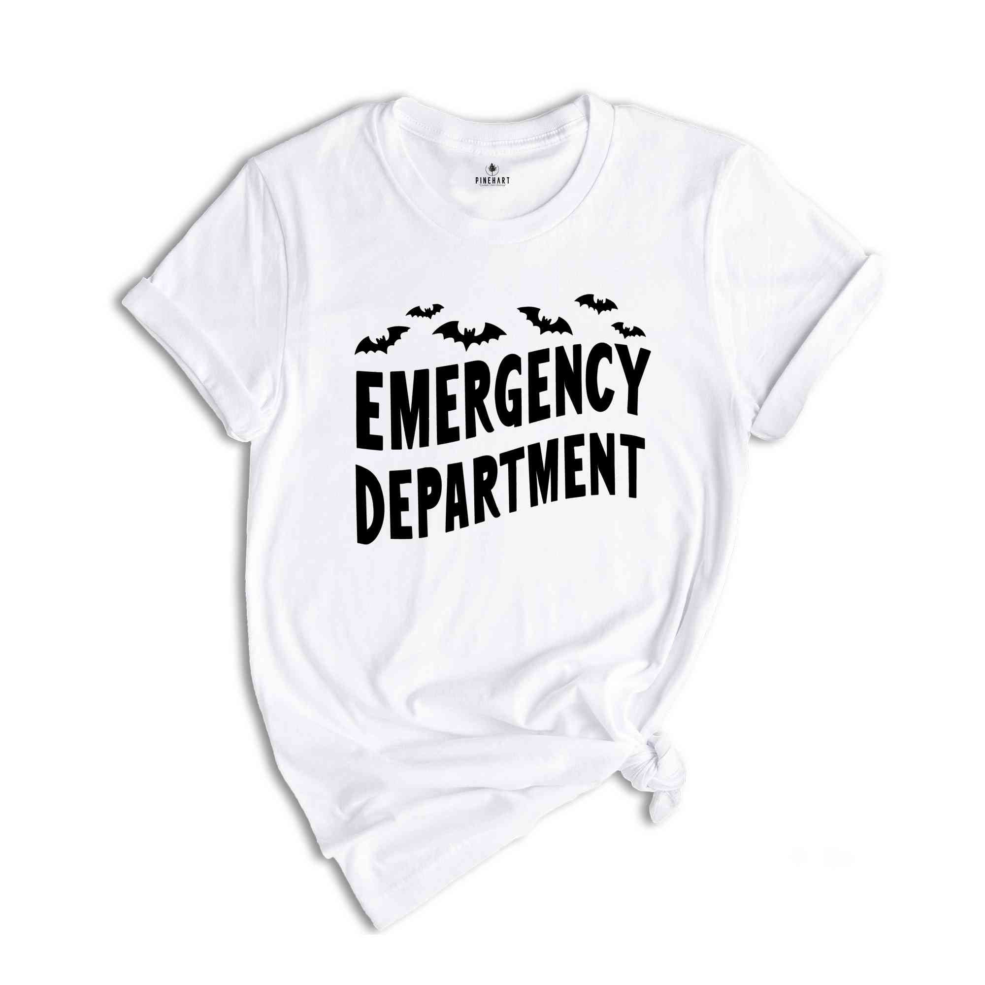 Emergency Department Halloween Shirt, ER Nurse Shirt, Emergency Medicine ER Tech ED Trauma Nurse Er Department Nurse Tshirt