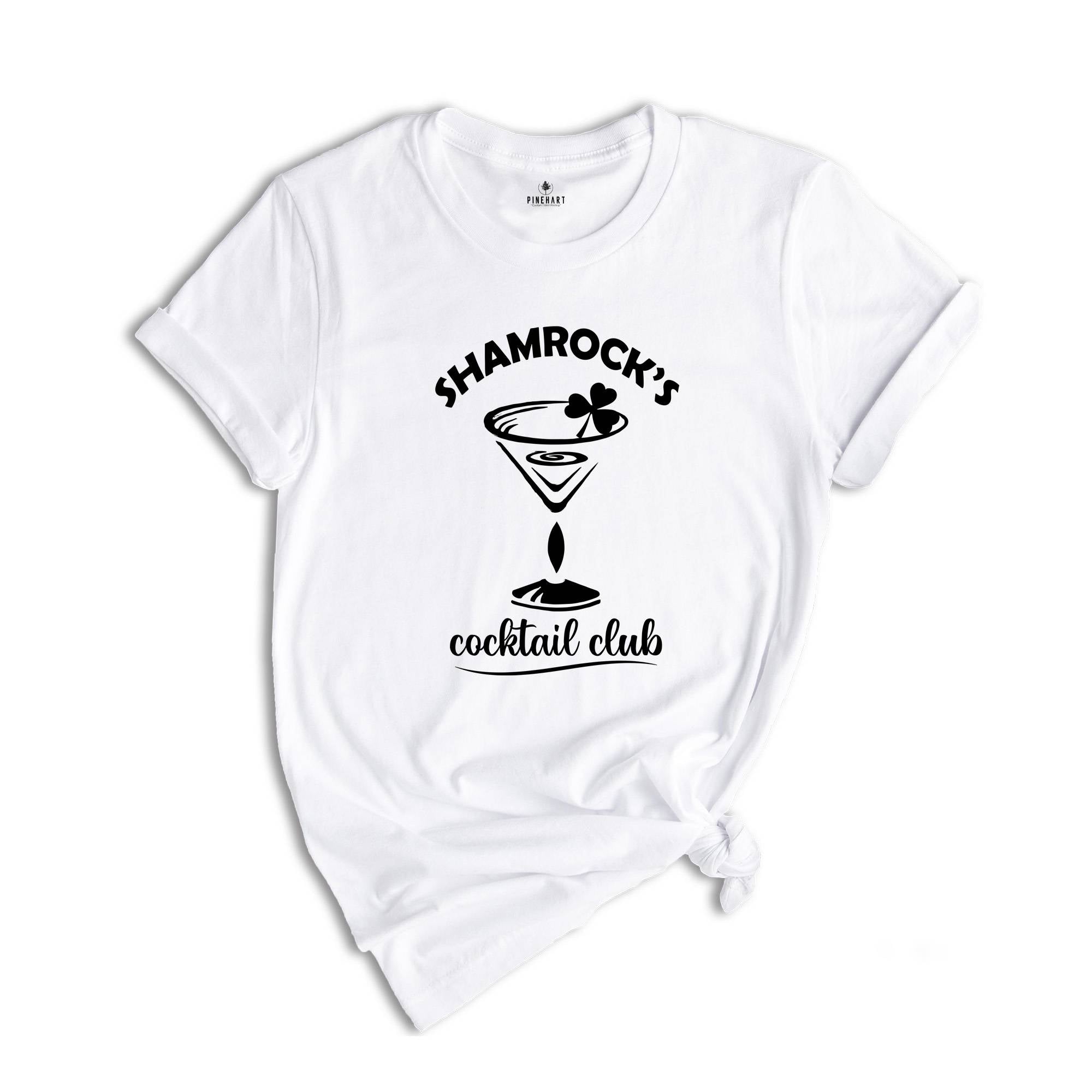 Shamrock Cocktail Club Shirt, Classic St Patrick's Day Shirt, Vintage St Patrick's day, St Patty party shirt, Funny Mom Shirt