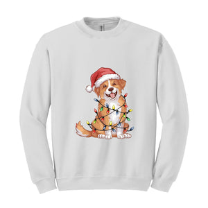 Festive Labrador Christmas Sweatshirt, Santa Labrador Sweater, Christmas Labrador Sweatshirt, Labrador Dog Lover Gift