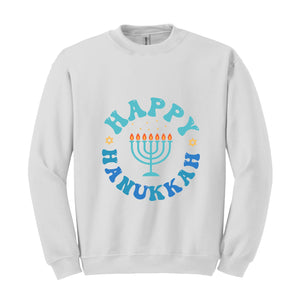 Happy Hanukkah Sweatshirt, Hanukkah Dinner , Funny Jewish Family