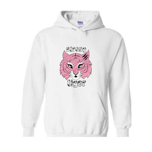 Tiger Sweater, Trendy Sweater, Pink Tiger, Resistance Tiger Sweatshirt, Strong Tiger Sweater, Strong and Resistant Qualities