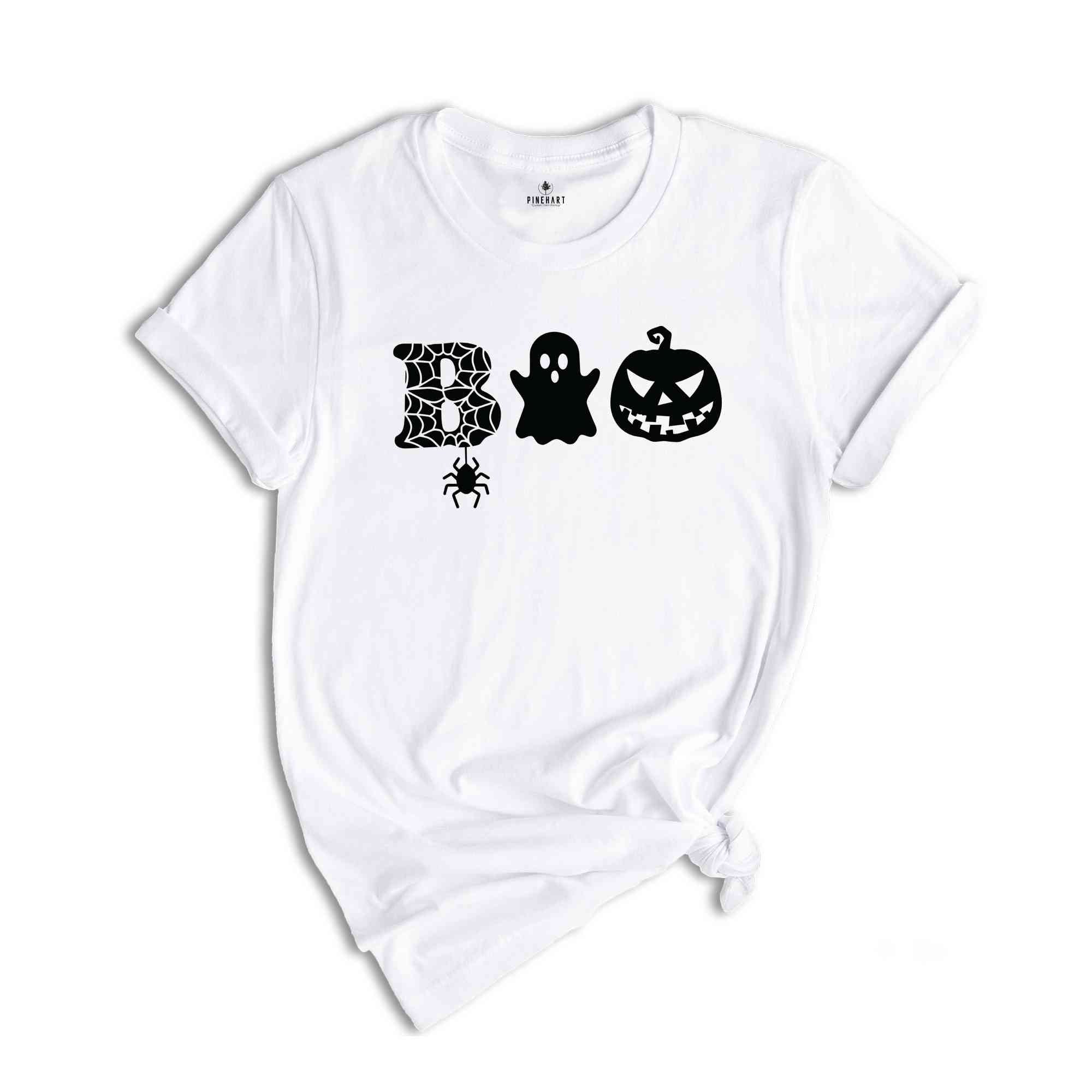 Halloween Boo Shirt, Halloween Ghost Shirt, Halloween Pumpkin TShirt, Kids Halloween Shirt, Spider Halloween Shirt, Toddler Halloween Shirt