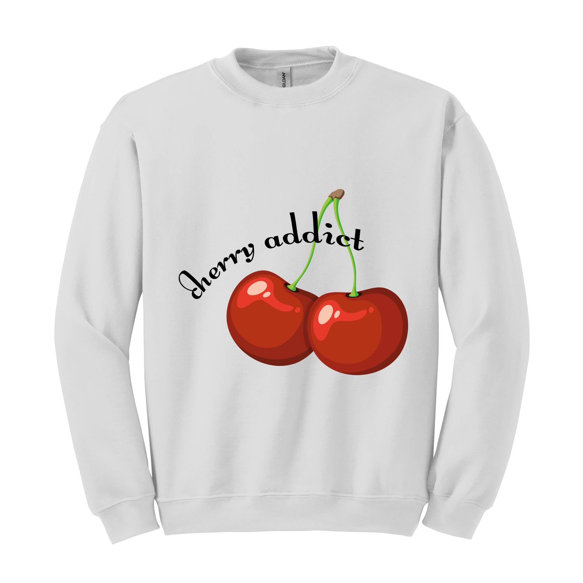 Cherry Addict Sweatshirt, Cherry Sweatshirt, Vintage Inspired Cherry Sweatshirt for Women, Cherries Sweatshirt, Cherries Hoodie