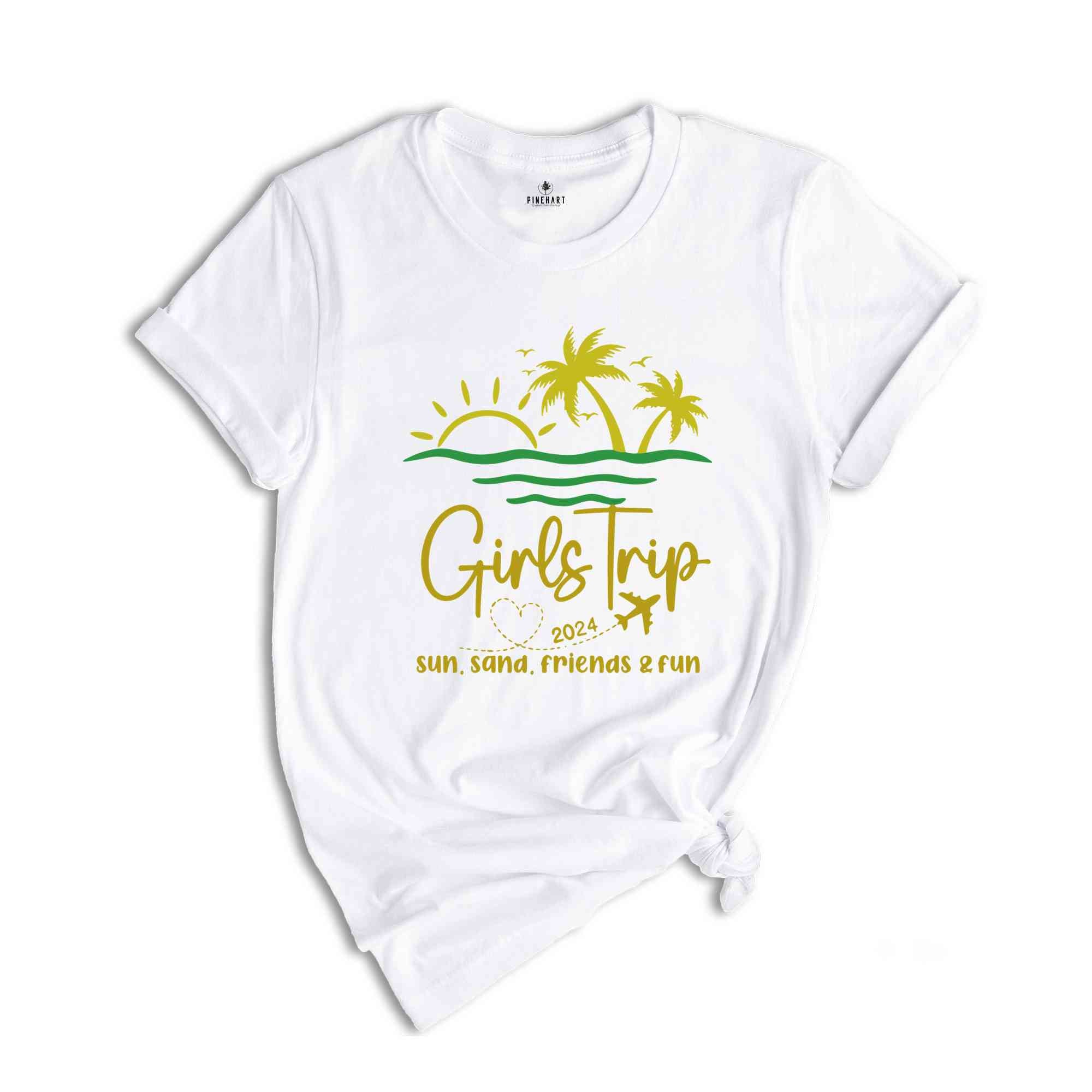 Custom Girls Trip 2024 Shirt,Girls Trip Shirts,Girls Vacation Shirt, Summer Shirt, Summer Vacation Shirt, Beach Shirt