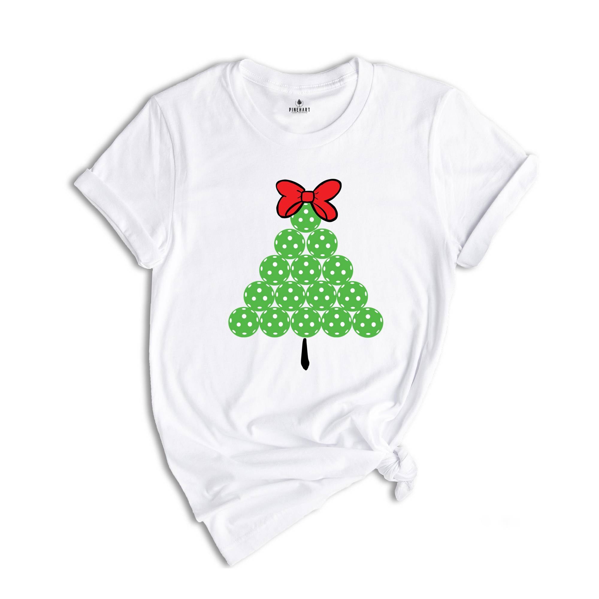 Pickleball Pickle Ball Christmas Tree Shirt, Pickleball Christmas T-Shirt, Pickleball Christmas Gift For Shirt