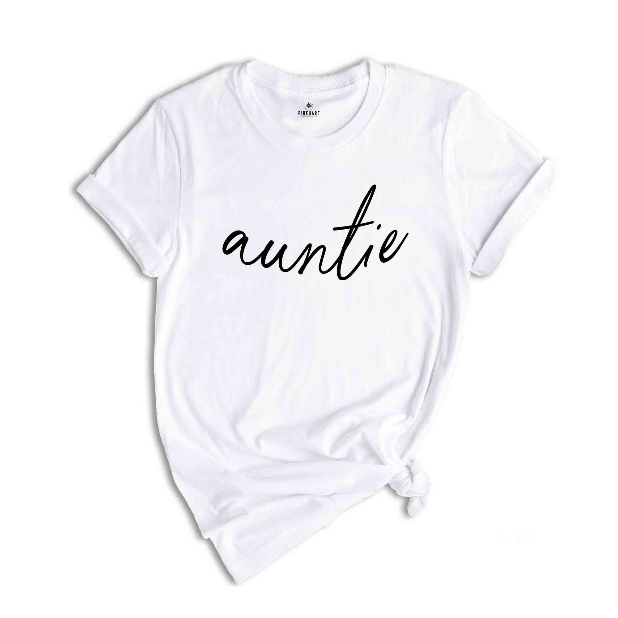 Custom Auntie Shirt, Children Name Shirt, Personalized Gift for Aunt, Auntie with Nieces Shirt, Nephews Names Shirt