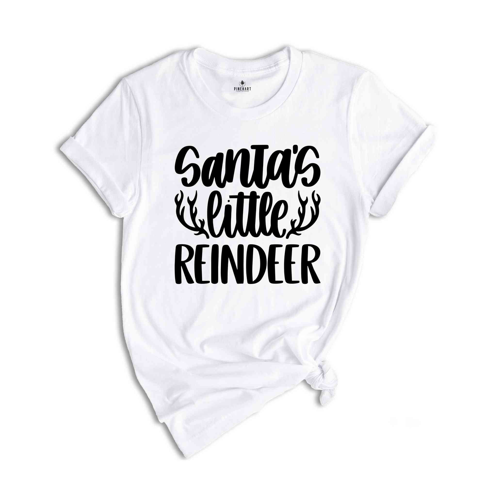 Santas Little Reindeer Shirt, Cute Christmas Shirt, Holiday Shirt, Christmas Shirt, Christmas Gift, Christmas Pajamas, Christmas Santa Claus