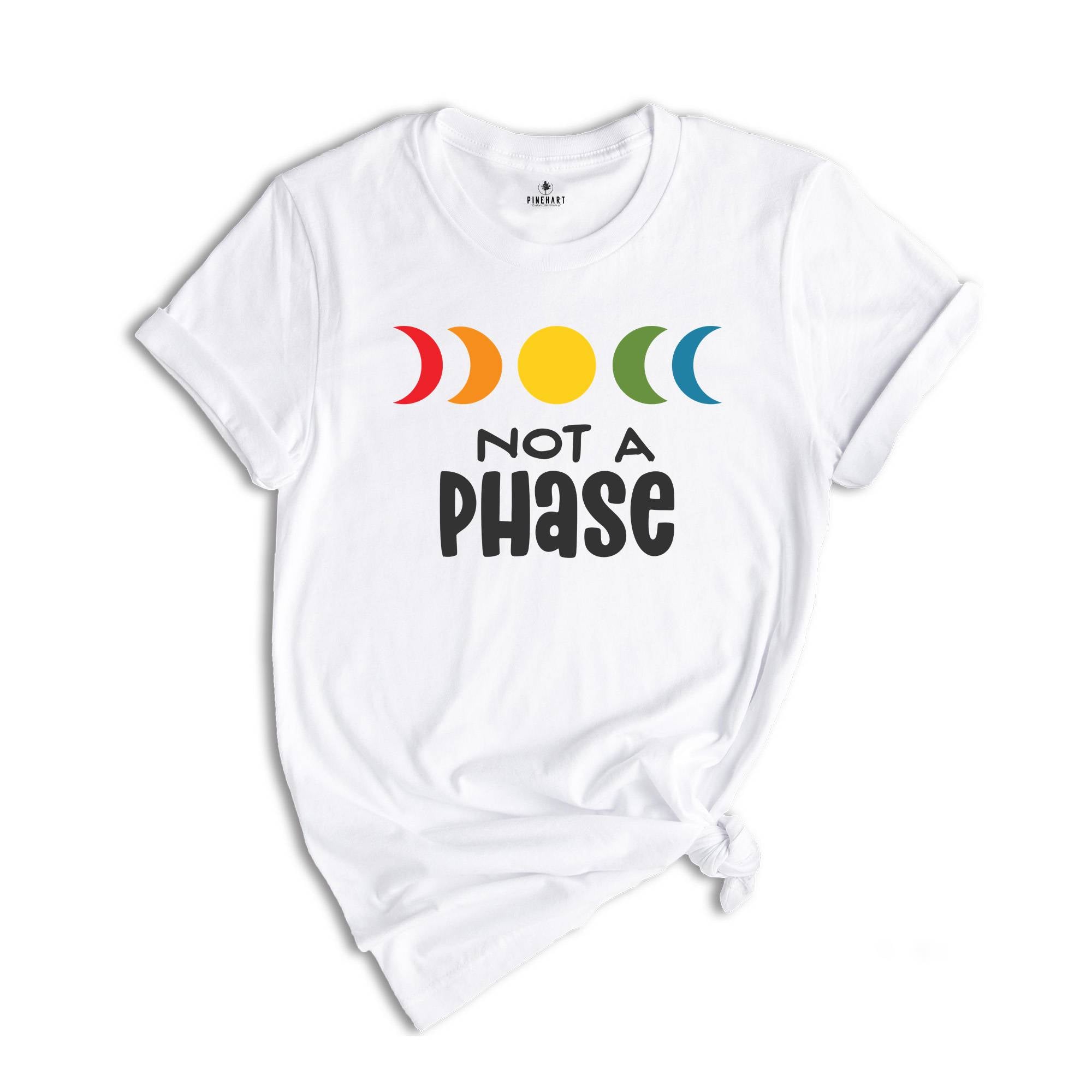 LGBT Shirt, It's Not a Phase Shirt, LGBT Flag Shirt, Bisexual Shirt, Straight Ally, Lesbian T-Shirts, Rainbow Shirt, Queer Shirt, Gay Pride