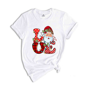 Love Christmas Shirt, Santa Shirt, Cute Santa Shirt, Cute Christmas Shirt, Funny Christmas Shirt, Christmas Party Shirt, Holiday Shirt