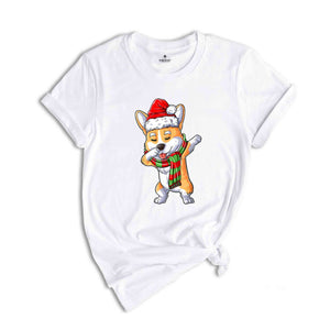 Christmas Corgi Dabbing Shirt, Funny Christmas Shirt, Dog Lover Shirt, Animal Lover Shirt, Christmas Gift, Fur Friends Shirt