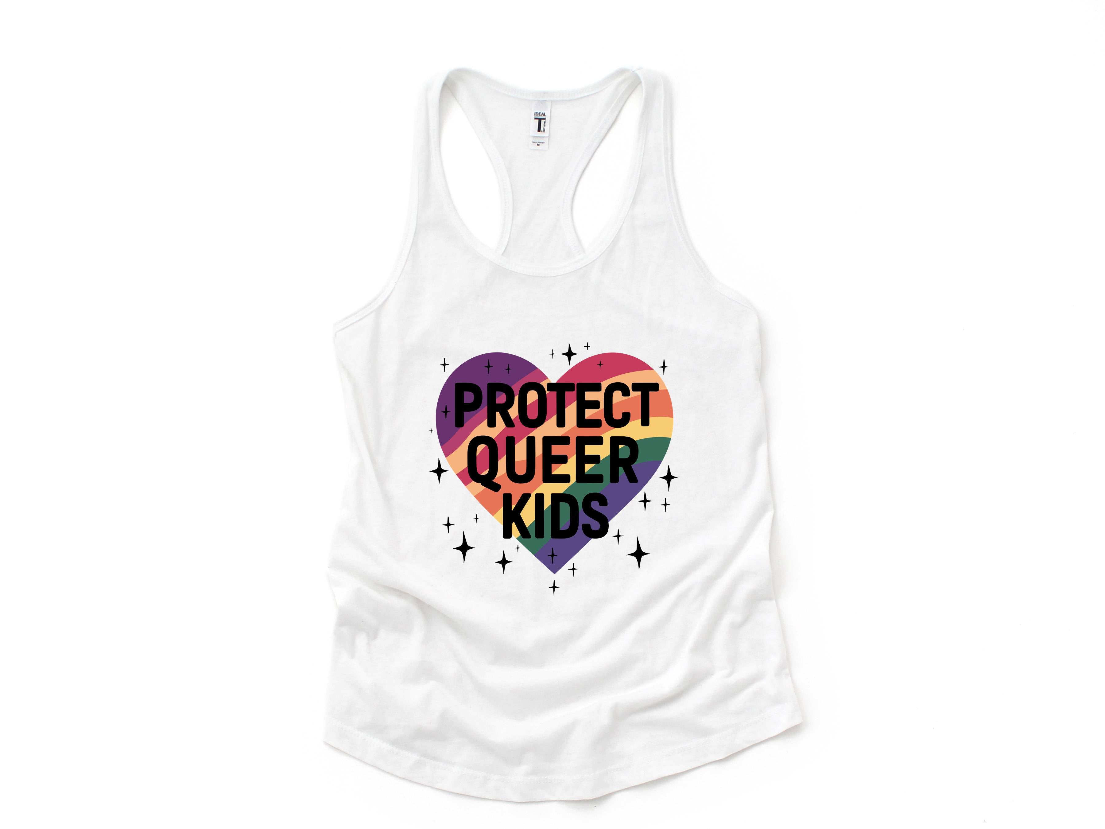 Protect Queer Kids Tank Top, Gay Pride Ally Shirt, Queer Tank Top, LGBT Tank Top, Equality Tank Top, Protest Shirt, Love Is Love Shirt