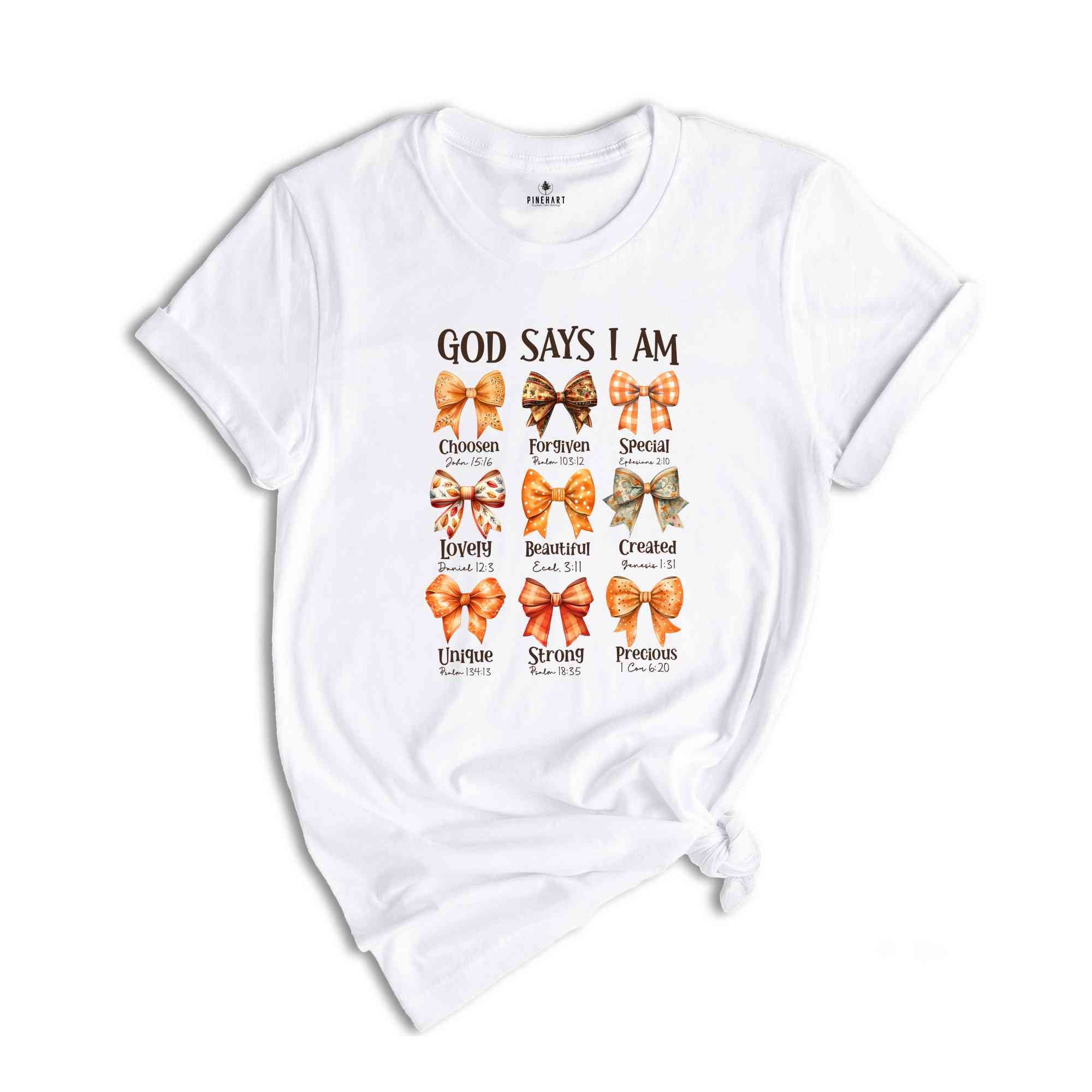 God Says I Am Shirt, Cute Fall Shirt, Fall Vibes Shirt, Halloween Shirt, Religious Shirt, Halloween Gift, Christian Shirt, Spooky Vibes