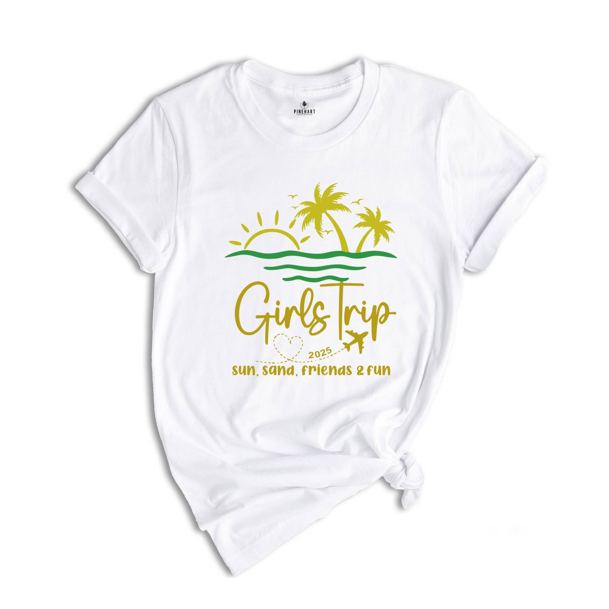 Custom Girls Trip 2025 Shirt,Girls Trip Shirts,Girls Vacation Shirt, Summer Shirt, Summer Vacation Shirt, Beach Shirt