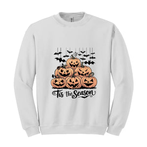 Tis The Season Halloween Sweatshirt, Halloween Sweatshirt,Spooky Season Sweatshirt, Hocus Pocus, Halloween Gift