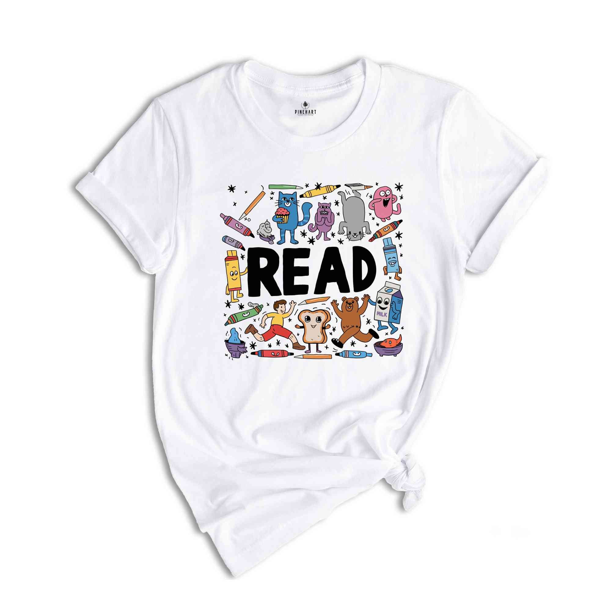 Read Shirt, Read Children's Books Teacher Shirt, Teacher Life Shirt, Teacher Shirt, Kindergarten Shirt, Gift For Teacher