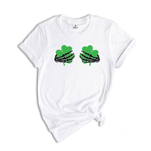 Shamrock Hand Skeleton Shirt, Skeleton St Patricks Day Shirt, Funny St Patricks Shirt, St Patricks Day Gift, St Pattys Day