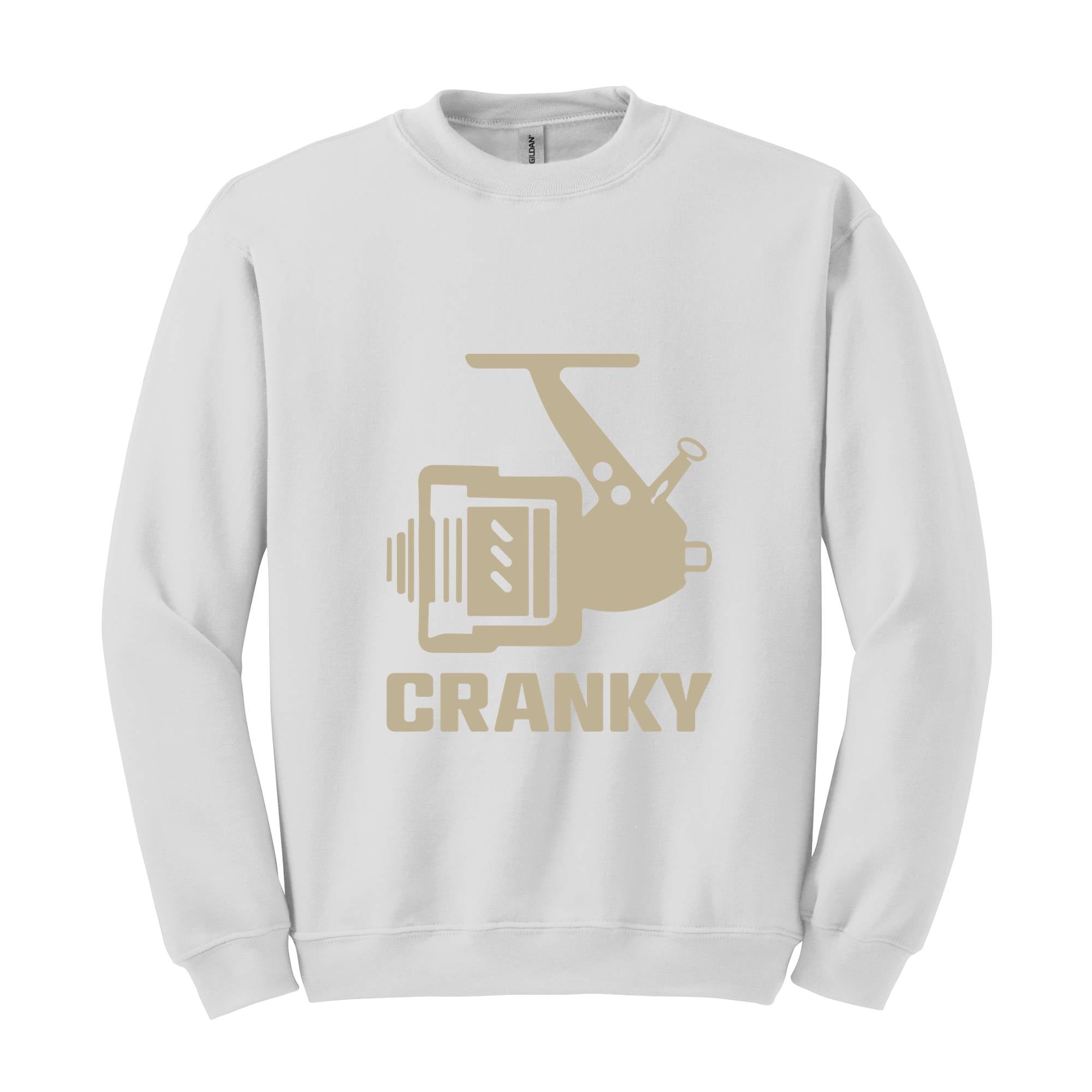 Cranky Sweatshirt, Gift for Husband, Fish Lover