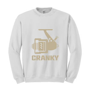 Cranky Sweatshirt, Gift for Husband, Fish Lover