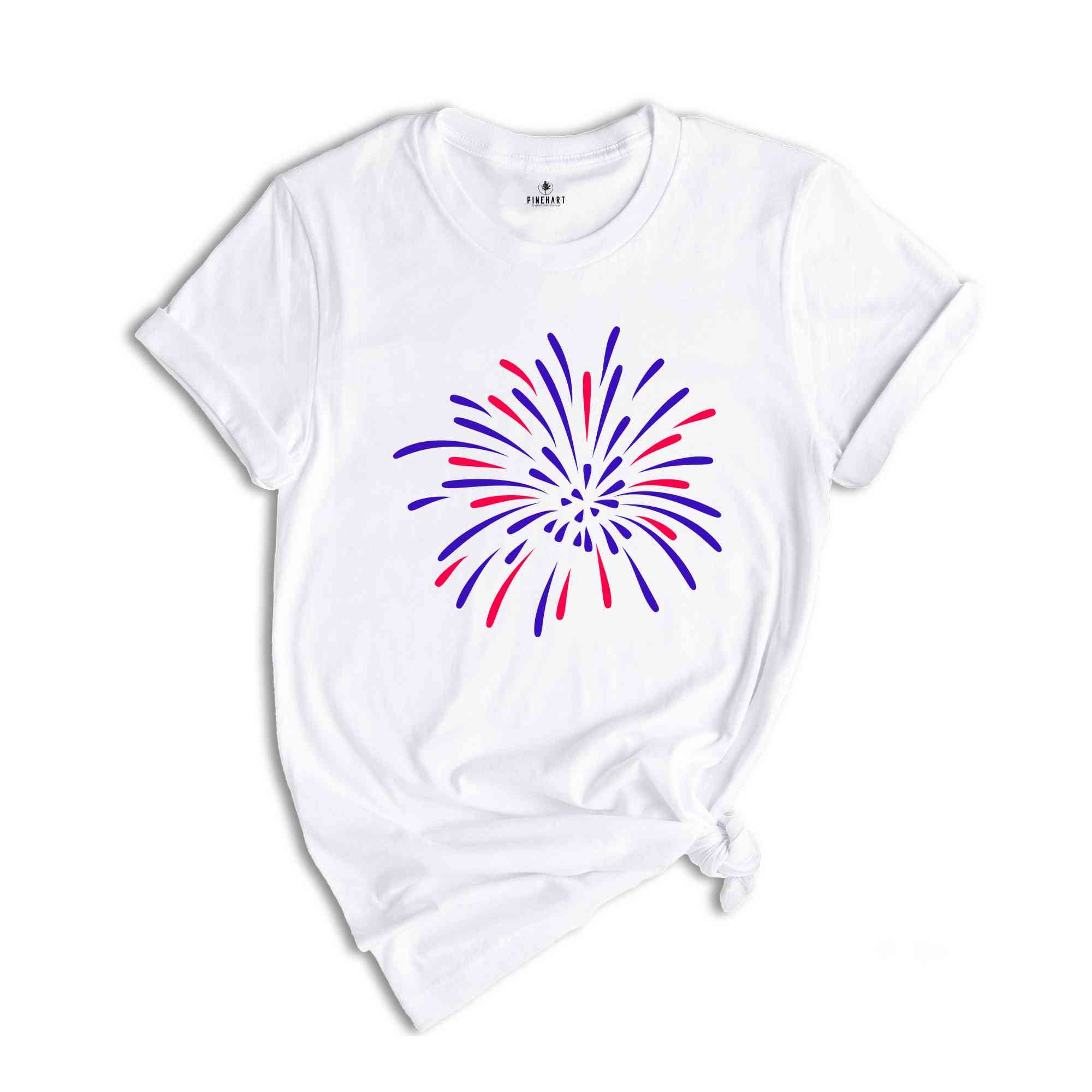 Firework USA Shirt, 4th Of July Shirt, Independence Day Shirt, Gift For American, Red White Blue Shirt, Patriotic Shirt, American Tee