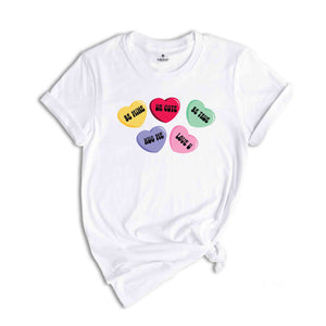 Valentines Day Shirt, Couple Shirt ,Candy Hearts,Be Mine shirt,Xoxo shirt, Funny Conversation Hearts shirt