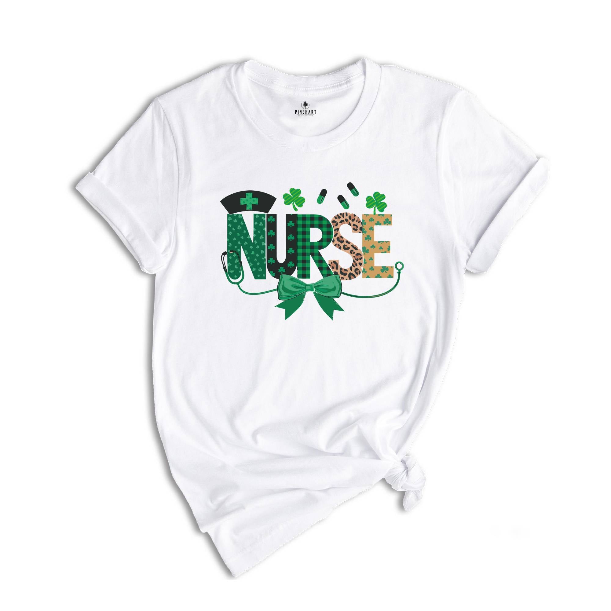 St. Patrick's Nurse Shirt, St Patrick's Day Shirt, Nurse Shirt, Nurse St. Patrick's Shirt, Nurse Stethoscope Tee, Gift for Nurse