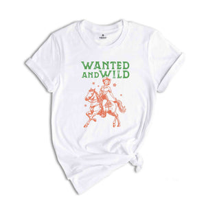 Wanted And Wild Shirt, Cute Country Shirts, Howdy Shirt, Cowboy Shirt, Yee Haw Shirt, Cowgirl Shirt, Western Tee, Western Graphic Tee