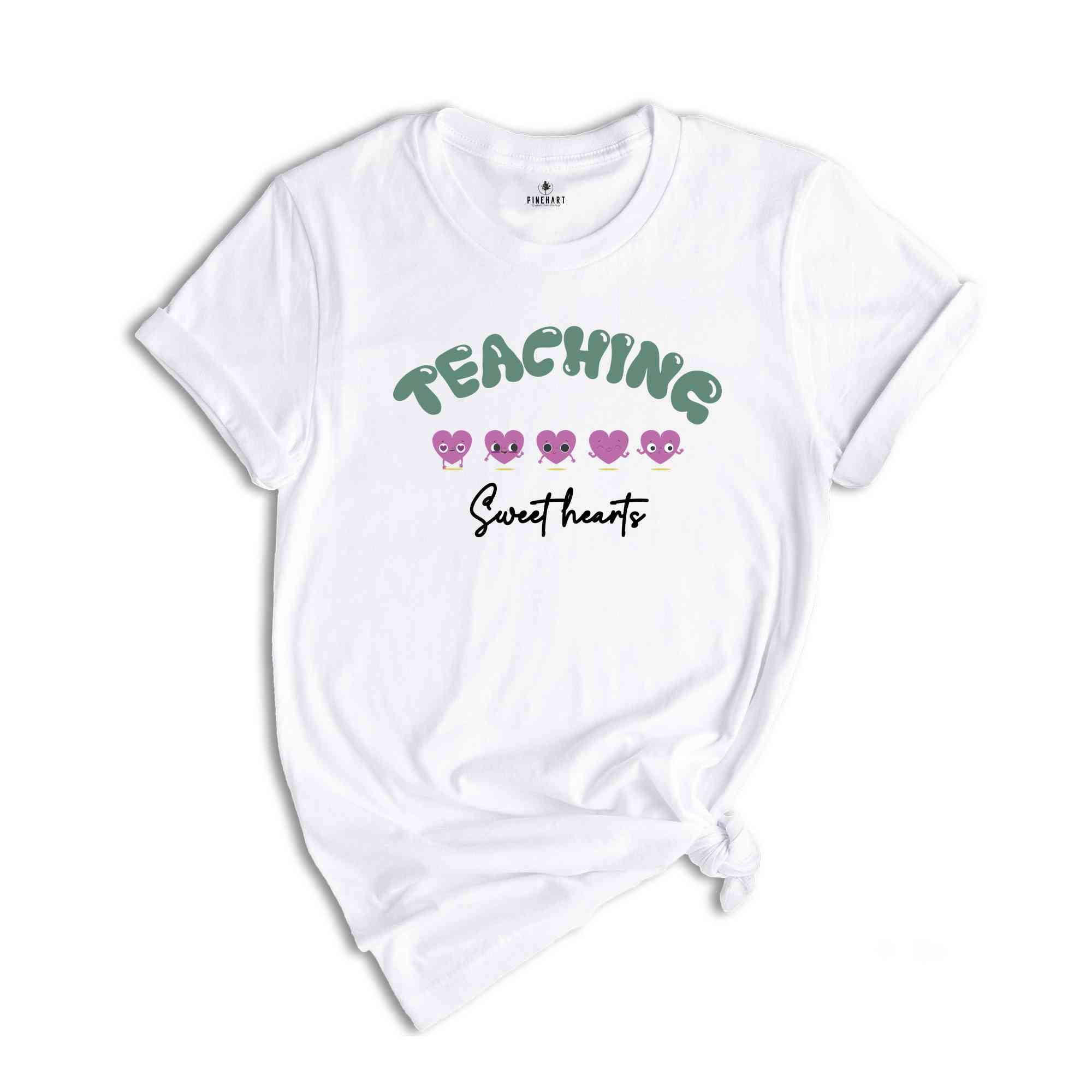 Valentine Teaching Sweethearts Shirt, Teacher T-Shirt, Valentine Teacher Tee, Valentine Kindergarten Teacher Shirt, Valentines Shirt