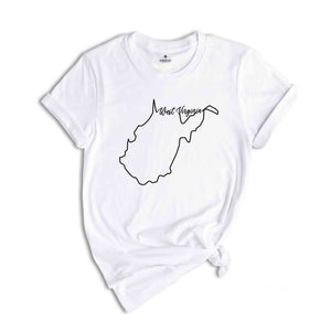 West Virginia State Shirt, The USA State Shirt, West Virginia USA Shirt, West Virginia Map Outline Shirt, US Outline Shirt, United States