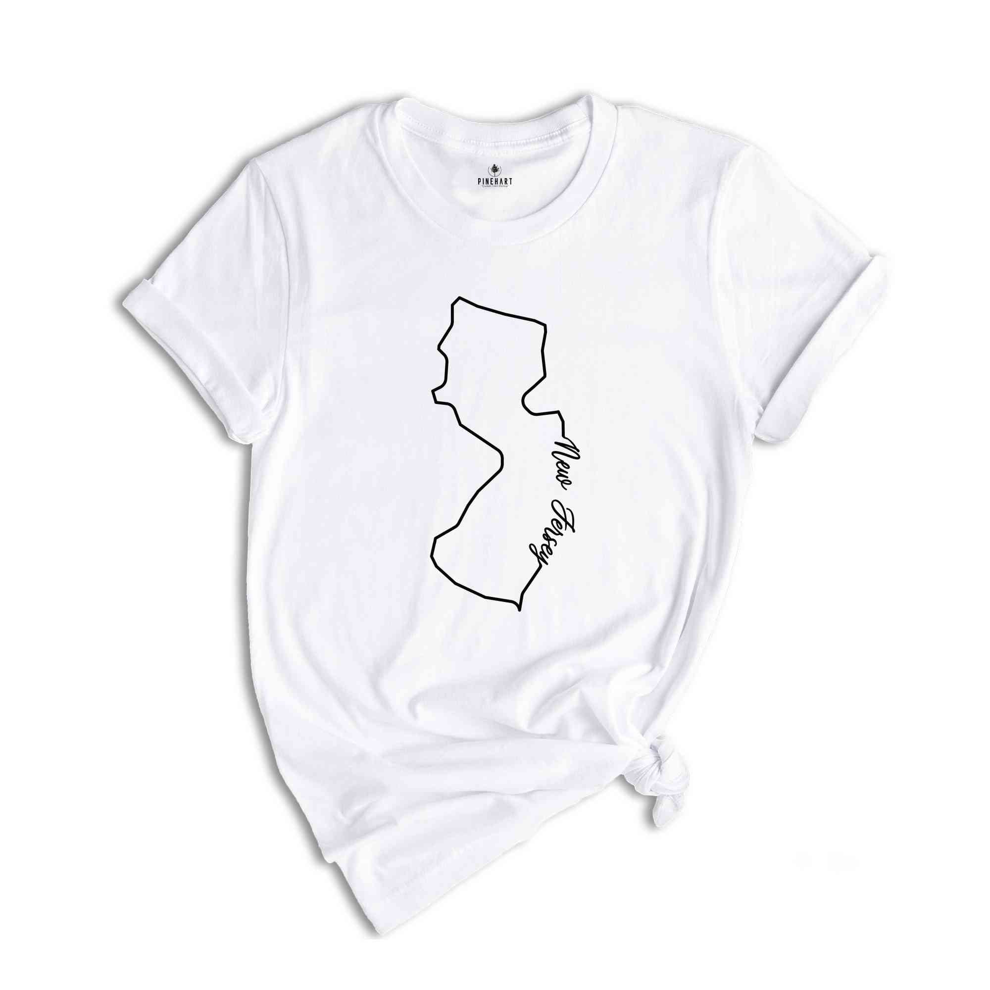 New Jersey State Shirt, The USA State Shirt, New Jersey USA Shirt, New Jersey Map Outline Shirt, US Outline Shirt, United States Shirt