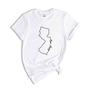 New Jersey State Shirt, The USA State Shirt, New Jersey USA Shirt, New Jersey Map Outline Shirt, US Outline Shirt, United States Shirt