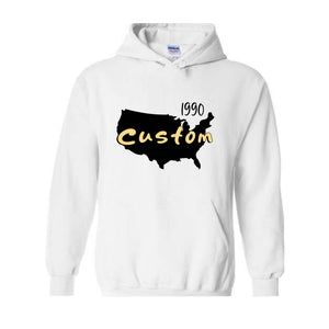 Custom your State Hoodie, States Hoodie, Taxes Hoodie, Boston Hoodie, States Name, Custom Date the state was founded Hoodie