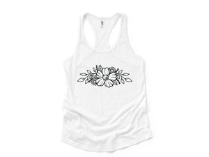 Floral Tank Top, Flowers Tank Top, Nature Tank Top, Mother's Day Tank Top, Flowers Nature Tank Top, Inspiring Tank Top, Boho Tank Top