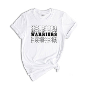 Team Mascot Shirt, Warriors Team Shirt, Warriors Football Shirt, Warriors School Tee, Warriors Mascot Shirt, Warriors Fan Shirt