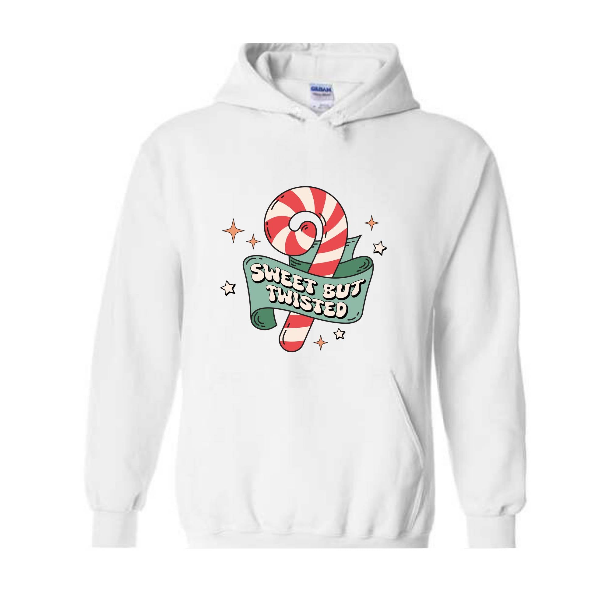 Sweet But Twisted Hoodie, Christmas Hoodie, Christmas Gifts, Christmas Candy Hoodie, Christmas Family Hoodie