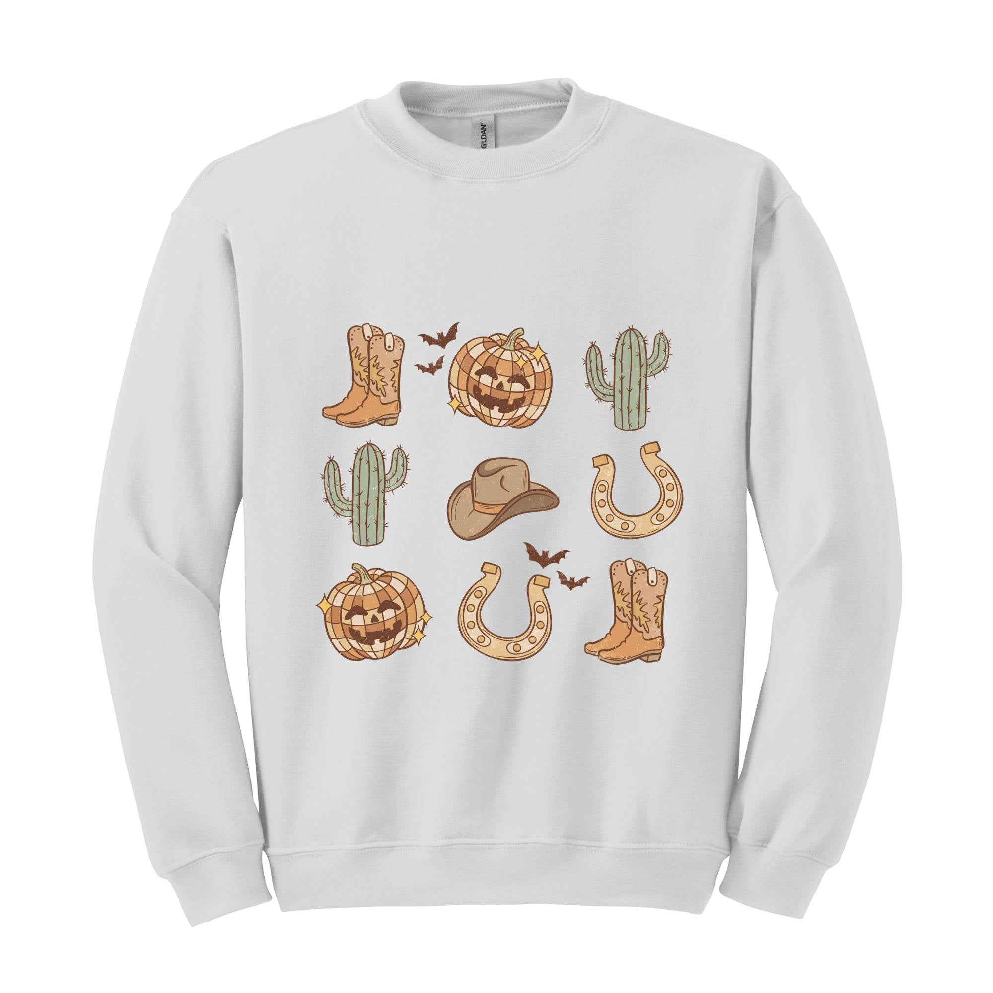 Western Halloween Sweatshirt, Halloween Sweater, Cowgirl Sweatshirt, Cowboy Sweatshirt, Pumpkin Spice Shirt, Western Vibes Shirt