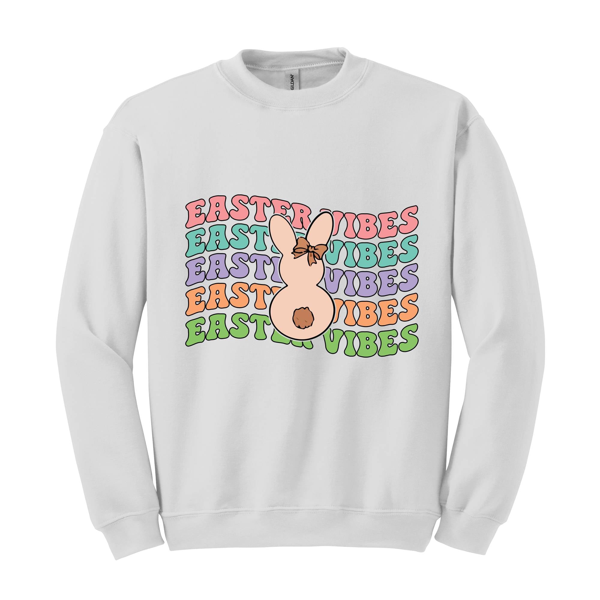 Easter Vibes Sweatshirt, Happy Easter Sweater, Easter Bunny, Easter Holiday Sweatshirt, Easter Gifts