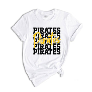 Team Mascot Shirt, Pirates Team Shirt, Pirates Football Shirt, Pirates Fan Shirt, Pirates School Shirt, Pirates School Spirit