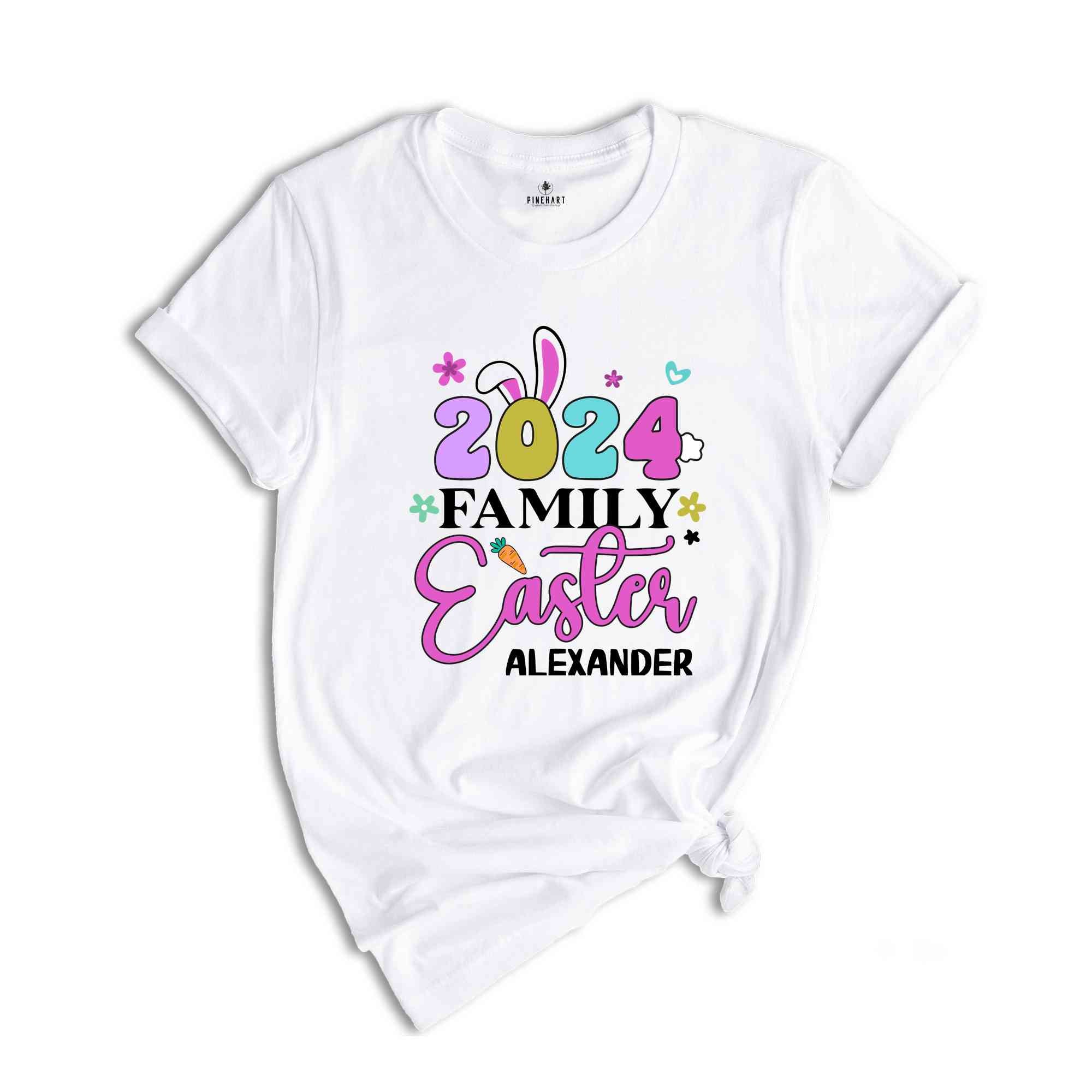 Custom Easter Family 2024 Shirt, Easter Family Shirt, 2024 Easter Shirt, Custom Easter Shirt, Easter Matching Shirt