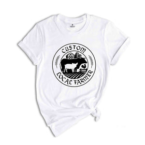 Custom Farm Shirt, Farm Animals Outfit, Personalized Gifts, Local Farmer Clothing, Gift for Her, Shirts for Women