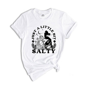 Just a Little Bit Salty Shirt, Funny Mermaid Squad Shirt, Mermaid Party T-Shirt, Mermaid Birthday T Shirt, Bridal Party Shirt, Girls Mermaid