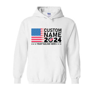 2024 Custom Election Sweatshirt, Election Sweatshirt Customized, Custom Name 2024 Election Sweatshirt, 2024 Election Gift